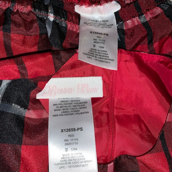 Beautiful Holiday Red Dress and Bloomer - Picture 5 of 5